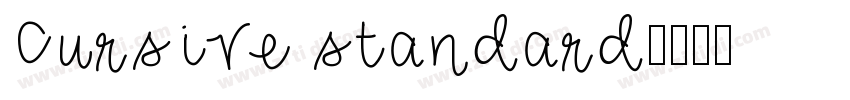 Cursive standard字体转换